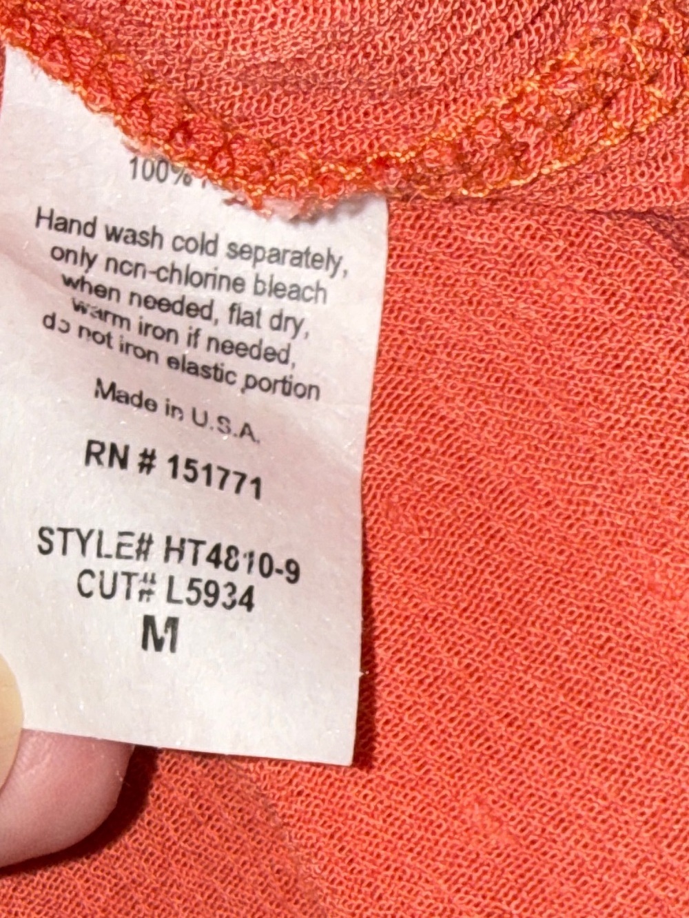Kaileigh Coral Off-Shoulder Eyelet Sleeves Top - Picture 6 of 6